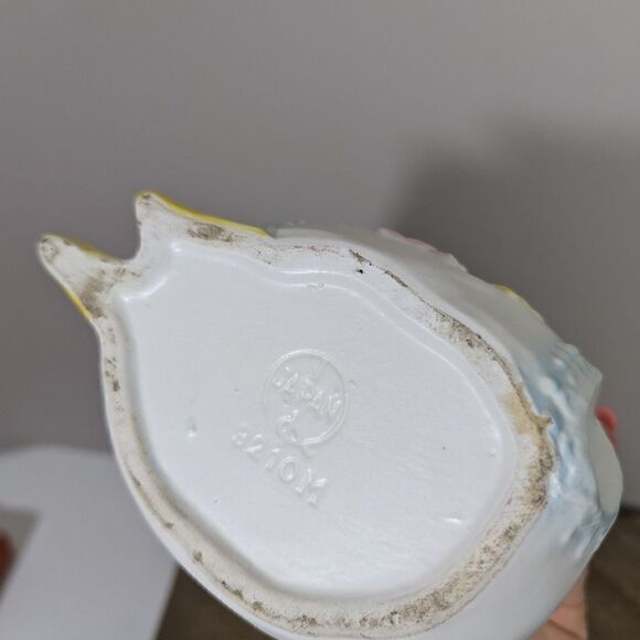 Rubens originals planter, Baby delivery stork ceramic planter, kitsch vintage MC - Picture 9 of 10